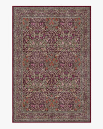 Blackthorn Mulberry Rug by Morris & Co. Pink - 185x275 - Machine Washable Area Rug - Kid & Pet Friendly - Indoor Rugs - Ruggable - thumbnail 1