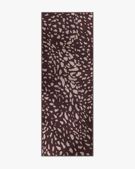 Fawn Burgundy Rug - 75x215 - Machine Washable Area Rug - Kid & Pet Friendly - Indoor Rugs - Ruggable - image 1