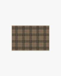 Alfie Plaid Natural & Green Flatwoven Rug - 60x90 - Machine Washable Area Rug - Kid & Pet Friendly - Indoor Rugs - Ruggable - thumbnail 1