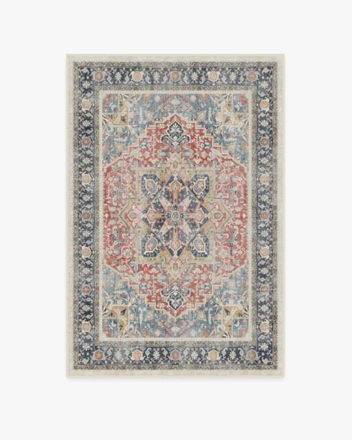 Kamran Cayenne Red Flatwoven Rug - 120x185 - Machine Washable Area Rug - Kid & Pet Friendly - Indoor Rugs - Ruggable - image 1
