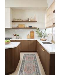 Kamran Cayenne Red Flatwoven Rug - 120x185 - Machine Washable Area Rug - Kid & Pet Friendly - Indoor Rugs - Ruggable - thumbnail 2