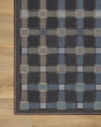 Maja Charcoal Multicolour Flatwoven Rug - 60x90 - Machine Washable Area Rug - Kid & Pet Friendly - Indoor Rugs - Ruggable - thumbnail 2
