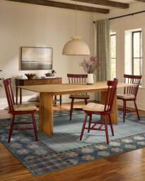 Rowley Blue Rug - 60x90 - Machine Washable Area Rug - Kid & Pet Friendly - Indoor Rugs - Ruggable - thumbnail 2