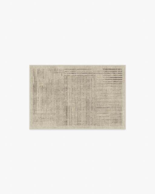 Linear Oasis Stone Grey Rug - 60x90 - Machine Washable Area Rug - Kid & Pet Friendly - Indoor Rugs - Ruggable - image 1