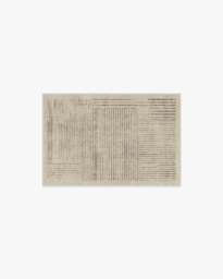 Linear Oasis Stone Grey Rug - 60x90 - Machine Washable Area Rug - Kid & Pet Friendly - Indoor Rugs - Ruggable - thumbnail 1