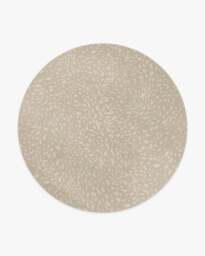 Fawn Stone Rug Beige - 245 Round - Machine Washable Area Rug - Kid & Pet Friendly - Indoor Rugs - Ruggable