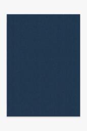 Denim Solid Indigo Blue Outdoor Rug - 150x215 - Machine Washable Area Rug - Kid & Pet Friendly - Indoor Rugs - Ruggable