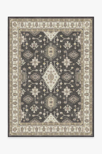 Ranier Dark Wood Outdoor Rug Brown - 150x215 - Machine Washable Area Rug - Kid & Pet Friendly - Indoor Rugs - Ruggable - image 1