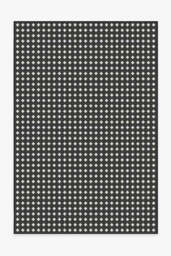 Adde Black Outdoor Rug - 185x275 - Machine Washable Area Rug - Kid & Pet Friendly - Outdoor Rugs - Ruggable - thumbnail 1
