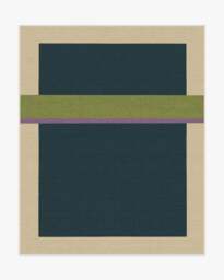 Breakout Teal & Chartreuse Rug by Architectural Digest - 245x305 - Machine Washable Area Rug - Kid & Pet Friendly - Indoor Rugs - Ruggable - thumbnail 1