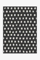 Cobblestone Black Outdoor Rug - 150x215 - Machine Washable Area Rug - Kid & Pet Friendly - Indoor Rugs - Ruggable
