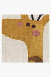 Jungle Safari Flatwoven Rug Green - 185 Round - Machine Washable Area Rug - Kid & Pet Friendly - Indoor Rugs - Ruggable - thumbnail 3