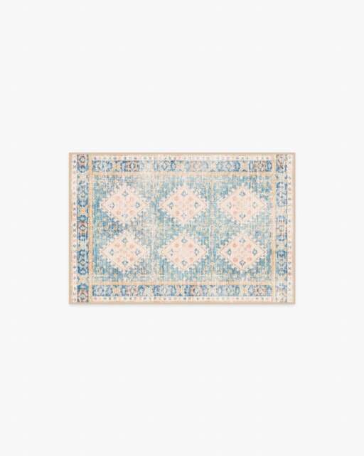 Zosia Blue Rug - 60x90 - Machine Washable Area Rug - Kid & Pet Friendly - Indoor Rugs - Ruggable - image 1