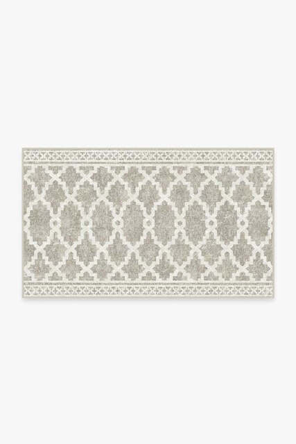 Cleo Trellis Natural Outdoor Rug - 90x150 - Machine Washable Area Rug - Kid & Pet Friendly - Indoor Rugs - Ruggable - image 1