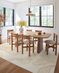 Sana Cream & Gold Rug - 75x215 - Machine Washable Area Rug - Kid & Pet Friendly - Indoor Rugs - Ruggable - thumbnail 2