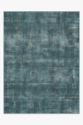 Sudaria Solid Teal Blue Flatwoven Rug - 275x365 - Machine Washable Area Rug - Kid & Pet Friendly - Indoor Rugs - Ruggable - thumbnail 1