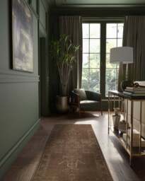 Amira Brown Flatwoven Rug by Martyn Lawrence Bullard - 60x90 - Machine Washable Area Rug - Kid & Pet Friendly - Indoor Rugs - Ruggable - thumbnail 2