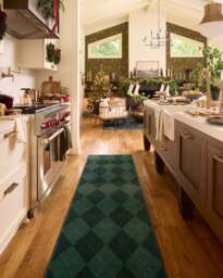 Oliver Argyle Forest Green Flatwoven Rug - 60x90 - Machine Washable Area Rug - Kid & Pet Friendly - Indoor Rugs - Ruggable - thumbnail 2