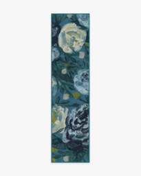 Camellia Midnight Rug - 60x90 - Machine Washable Area Rug - Kid & Pet Friendly - Indoor Rugs - Ruggable - thumbnail 2