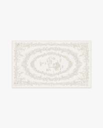 Bashful Bunny Toile Ivory Rug - 90x150 - Machine Washable Area Rug - Kid & Pet Friendly - Indoor Rugs - Ruggable - thumbnail 1