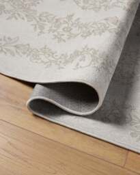 Bashful Bunny Toile Ivory Rug - 90x150 - Machine Washable Area Rug - Kid & Pet Friendly - Indoor Rugs - Ruggable - thumbnail 2