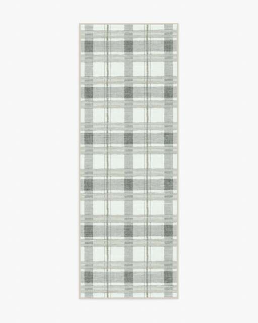 Piper Tartan Grey Rug - 75x215 - Machine Washable Area Rug - Kid & Pet Friendly - Indoor Rugs - Ruggable - image 1