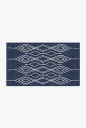 Gemma Lattice Royal Blue Outdoor Rug - 90x150 - Machine Washable Area Rug - Kid & Pet Friendly - Indoor Rugs - Ruggable