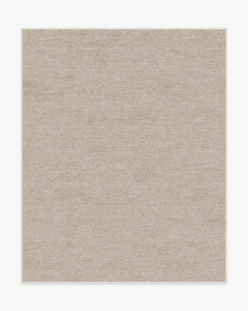Melange Solid Light Grey Flatwoven Rug - 245x305 - Machine Washable Area Rug - Kid & Pet Friendly - Indoor Rugs - Ruggable - image 1
