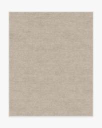 Melange Solid Light Grey Flatwoven Rug - 245x305 - Machine Washable Area Rug - Kid & Pet Friendly - Indoor Rugs - Ruggable