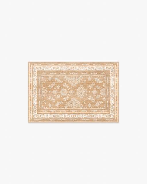 Maelyn Camel & Ivory Rug - 60x90 - Machine Washable Area Rug - Kid & Pet Friendly - Indoor Rugs - Ruggable - image 1