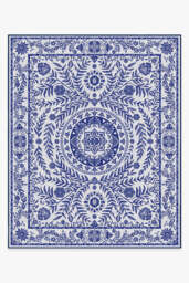Fontaine Delft Blue Outdoor Rug - 245x305 - Machine Washable Area Rug - Kid & Pet Friendly - Indoor Rugs - Ruggable