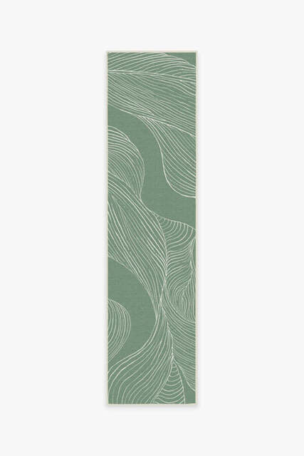 Sana Laurel Green Outdoor Rug - 75x305 - Machine Washable Area Rug - Kid & Pet Friendly - Indoor Rugs - Ruggable - image 1
