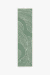 Sana Laurel Green Outdoor Rug - 75x305 - Machine Washable Area Rug - Kid & Pet Friendly - Indoor Rugs - Ruggable - thumbnail 1