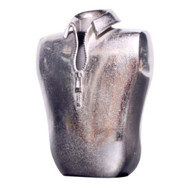 Male Silhouette Vase in Silver 32cm - thumbnail 2