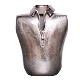 Male Silhouette Vase in Silver 32cm - thumbnail 1