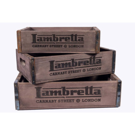 Set of 3 Nesting Boxes - Lambretta - thumbnail 1