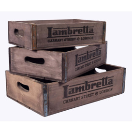 Set of 3 Nesting Boxes - Lambretta - thumbnail 2