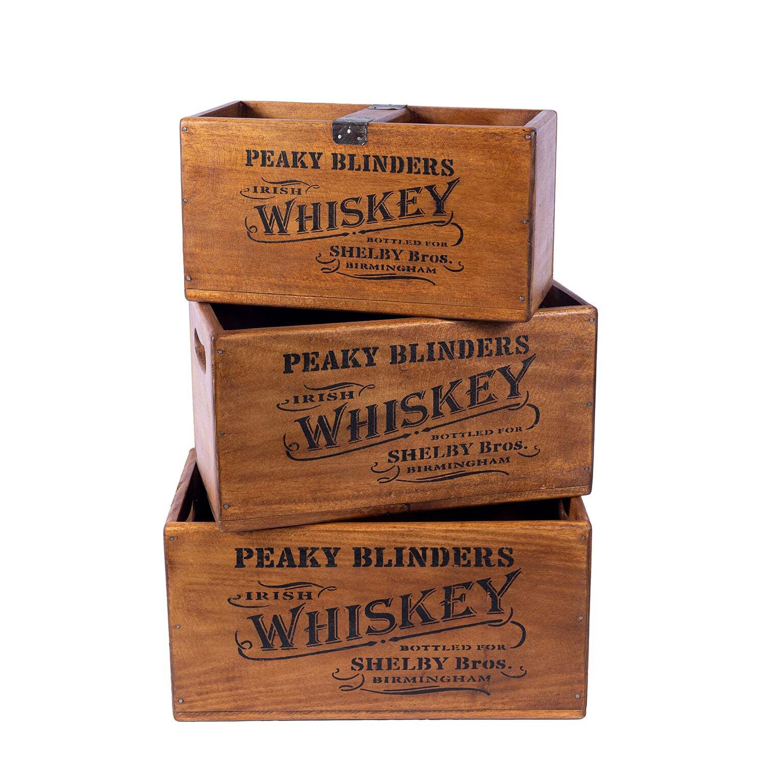 Set of 3 Nesting Whiskey Boxes - Peaky Blinders - image 1
