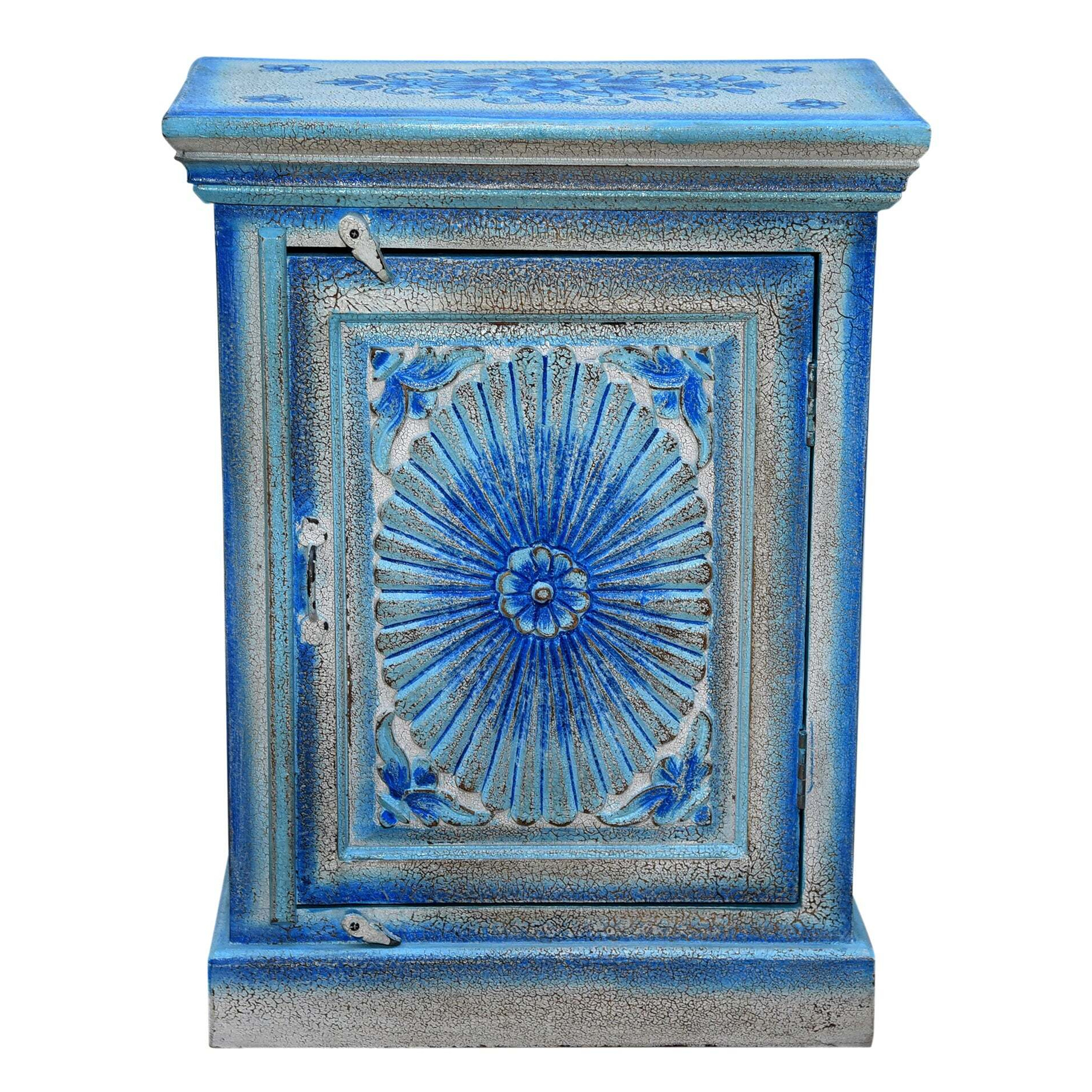 Hand Painted Bedside Unit - image 1
