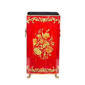 Red Floral Design Umbrella Stand - thumbnail 2