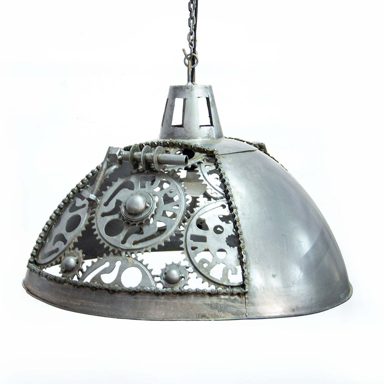 Round Cog Ceiling Pendant Light - image 1