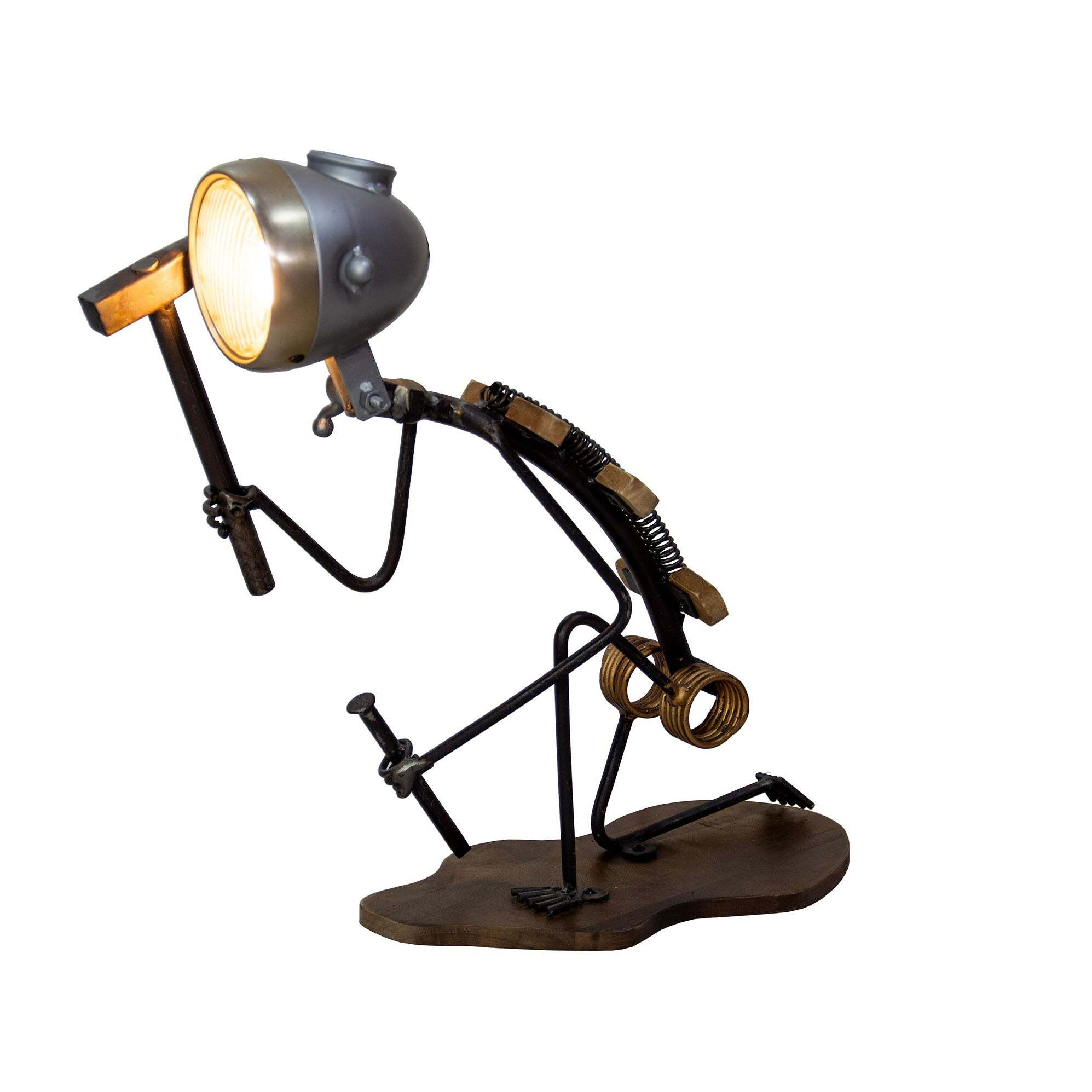 Reclaimed Parts Carpenter Table Lamp - image 1
