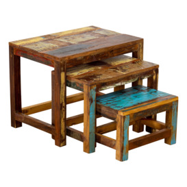 Marine Recycled Nest of 3 Tables - thumbnail 2