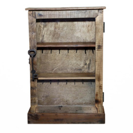 Key Cabinet with Hooks, Shelf and Antique Key Handle - thumbnail 1