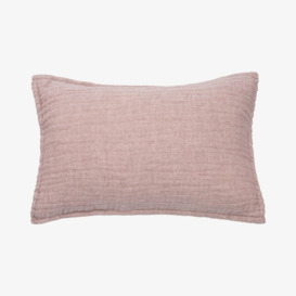 Hazel Set of 2 Cotton And Linen Pillowcases, Cinnamon