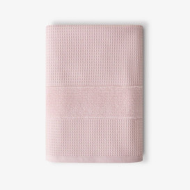 Airsense Waffle 100% Turkish Cotton Bath Towel, Pink