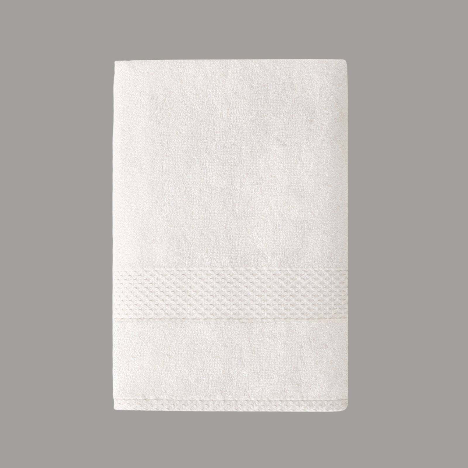 Aqua Fibro Extra Soft 100% Turkish Cotton Bath Towel, Off-White