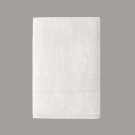 Aqua Fibro Extra Soft 100% Turkish Cotton Bath Towel, Off-White