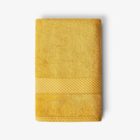 Aqua Fibro Extra Soft 100% Turkish Cotton Bath Towel, Mustard