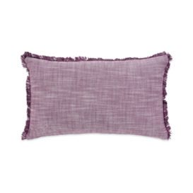 Optical Fringed Cushion Cover, Purple, 29x46 cm
